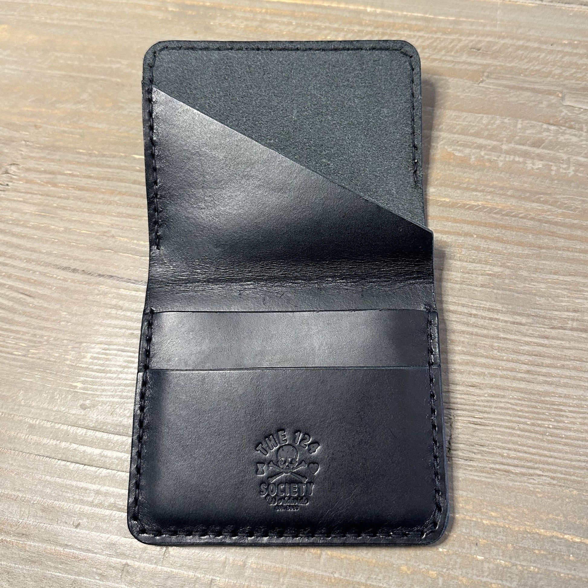 Agent 124 International Bifold Wallet: Black Handmade Premium Italian Leather Bifold Wallet - The 124 Society