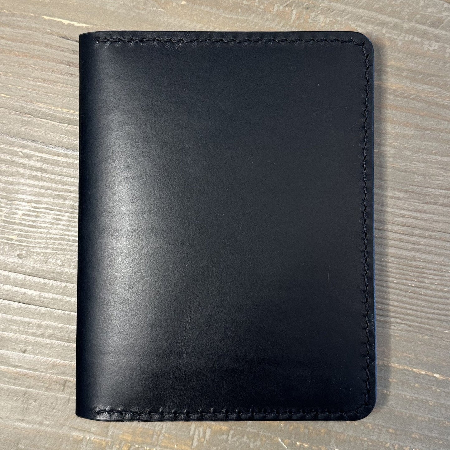 Agent 124 Notebook and Passport Wallet: Black Handmade Premium Italian Leather Passport Wallet - The 124 Society