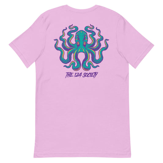 Octopus T-Shirt (Multi-Color on Lilac) - The 124 Society